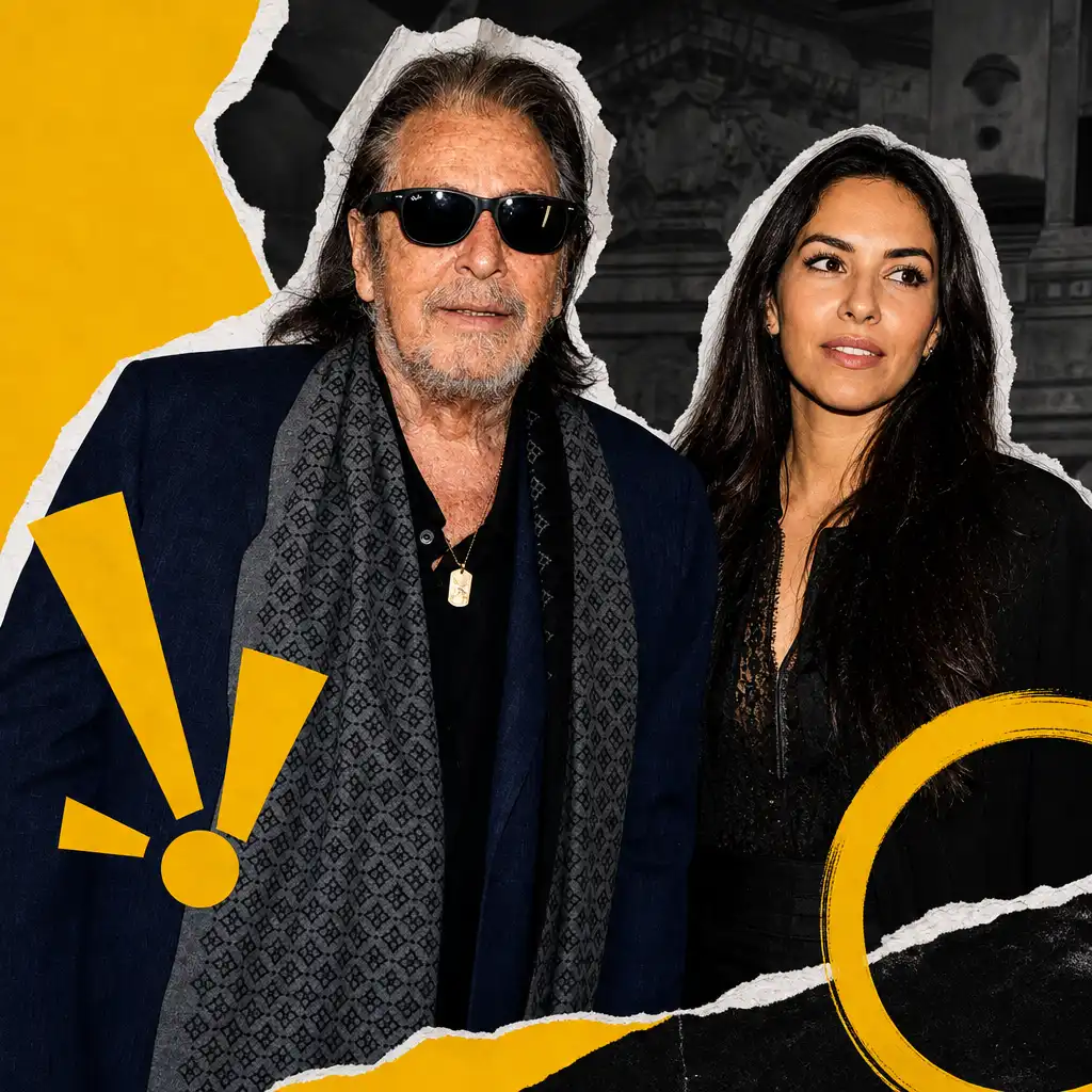 Al Pacino and Noor Alfallah at Dior Show