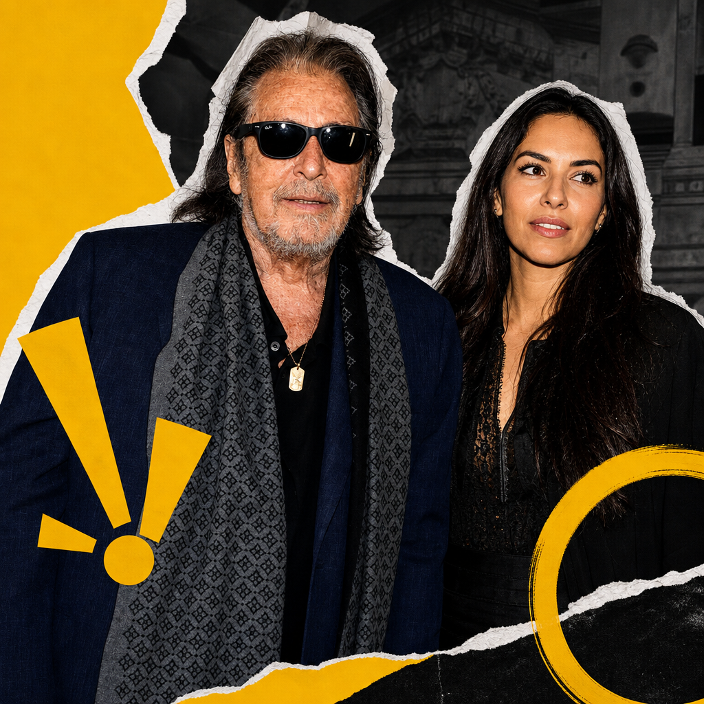 Al Pacino and Noor Alfallah at Dior Show