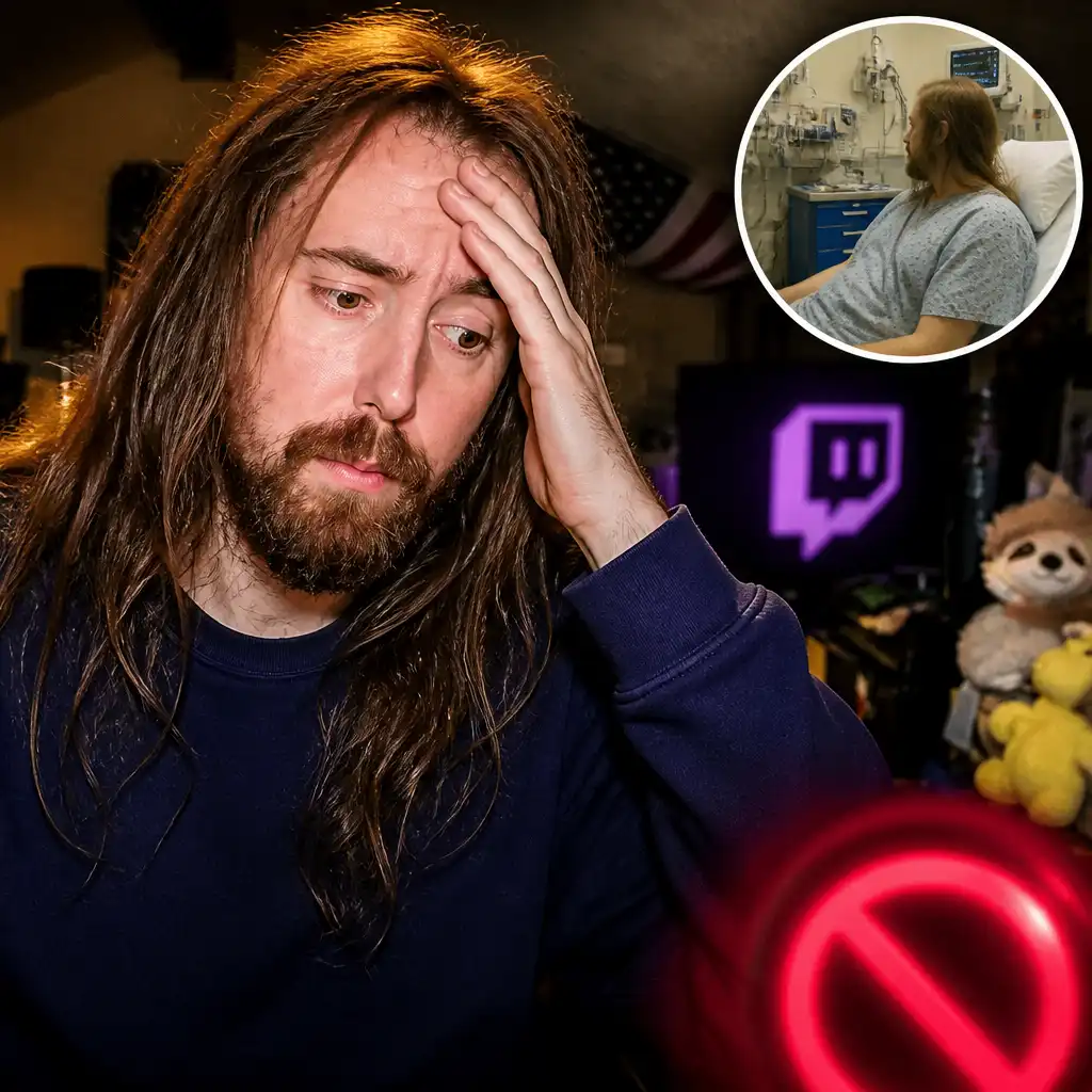 Asmongold Twitch Ban Lands Amid Health Scare