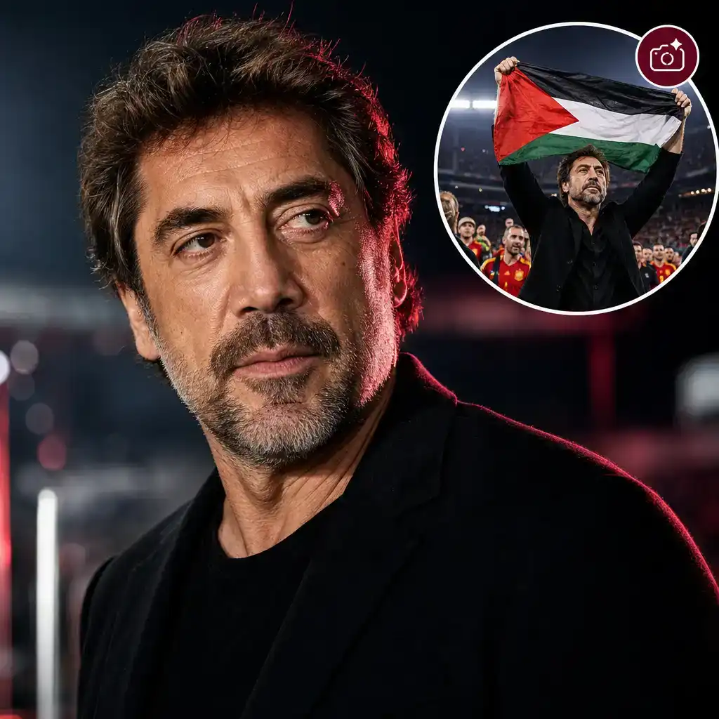 Bardem Raises Palestine Flag at World Cup Match