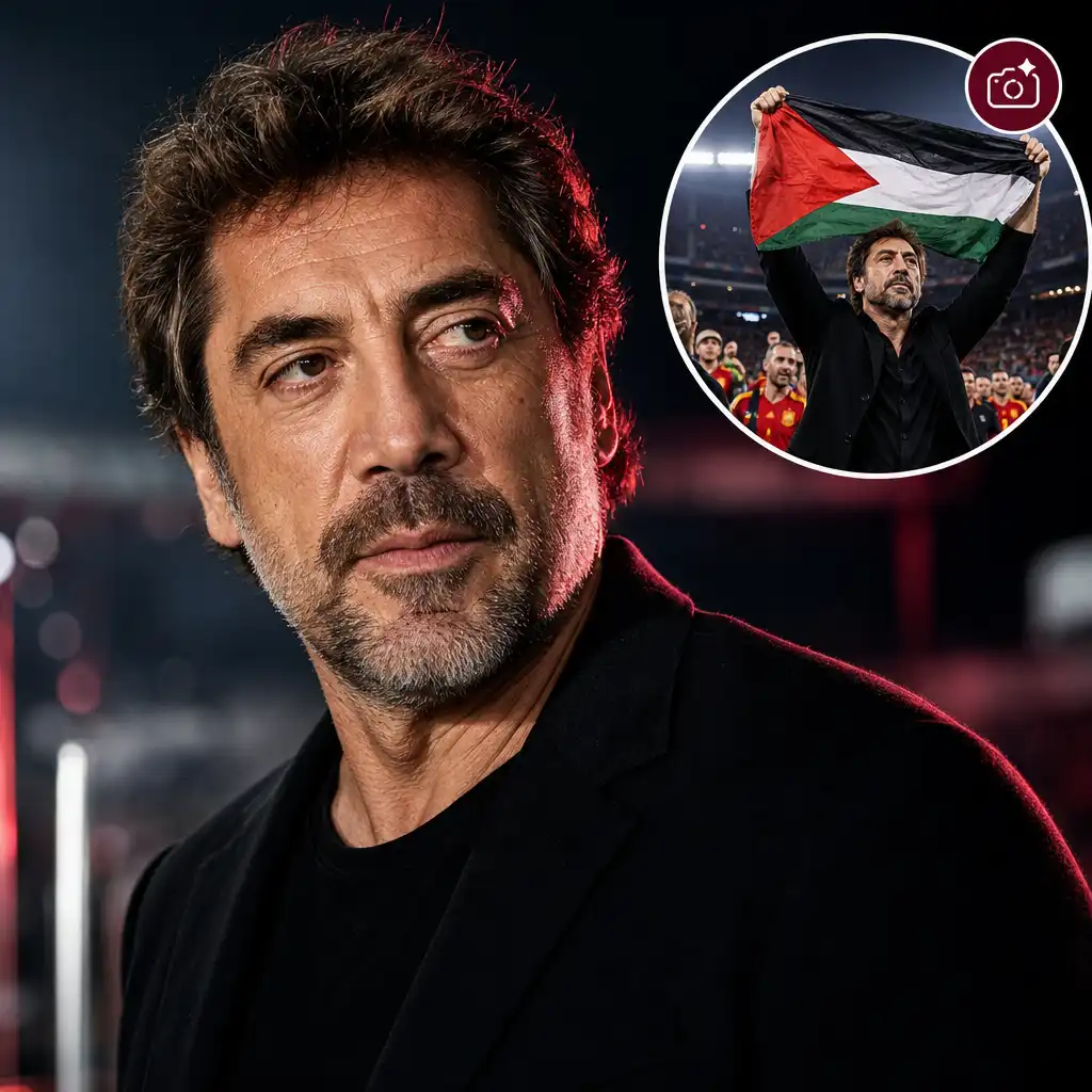 Bardem Raises Palestine Flag at World Cup Match