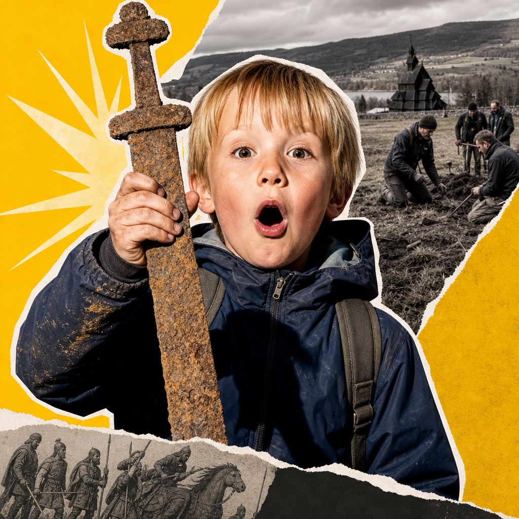 Boy Finds Viking Age Sword on School Trip