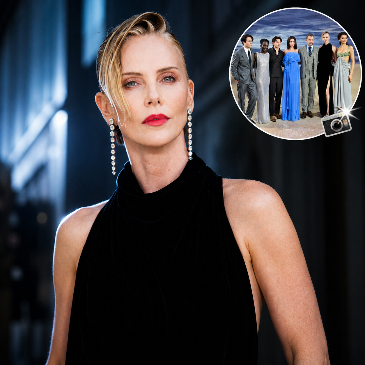 Charlize Theron at The Odyssey Premiere