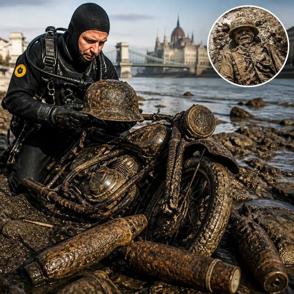 Danube Low Water Levels Expose WWII Remains