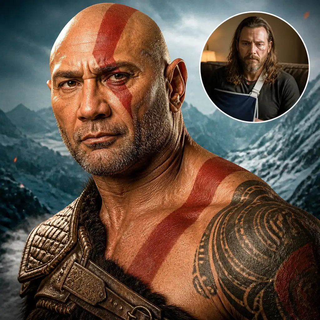 Dave Bautista as Kratos After Hurst Injury