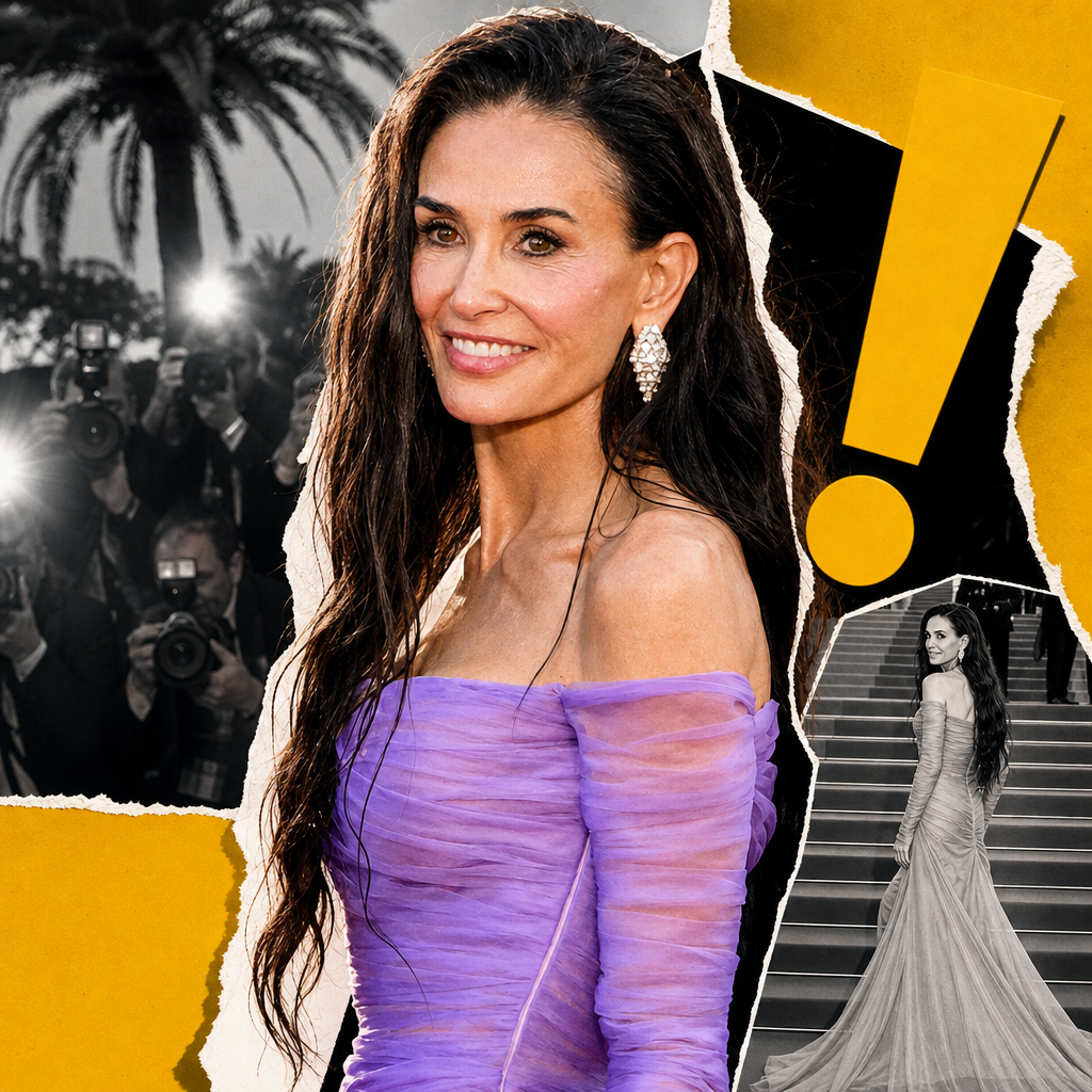 Demi Moore Cannes Red Carpet Moment Stuns