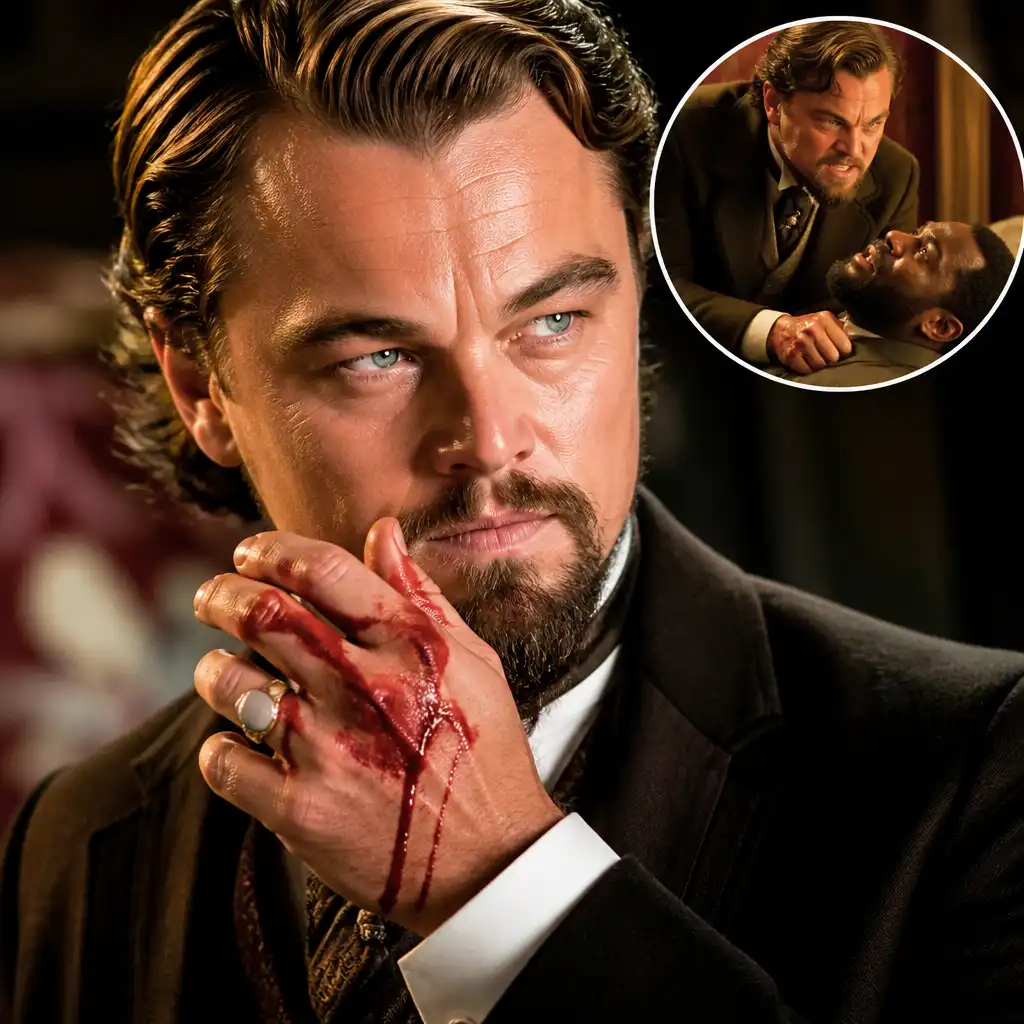 Leonardo DiCaprio Really Bled in This Django Scene