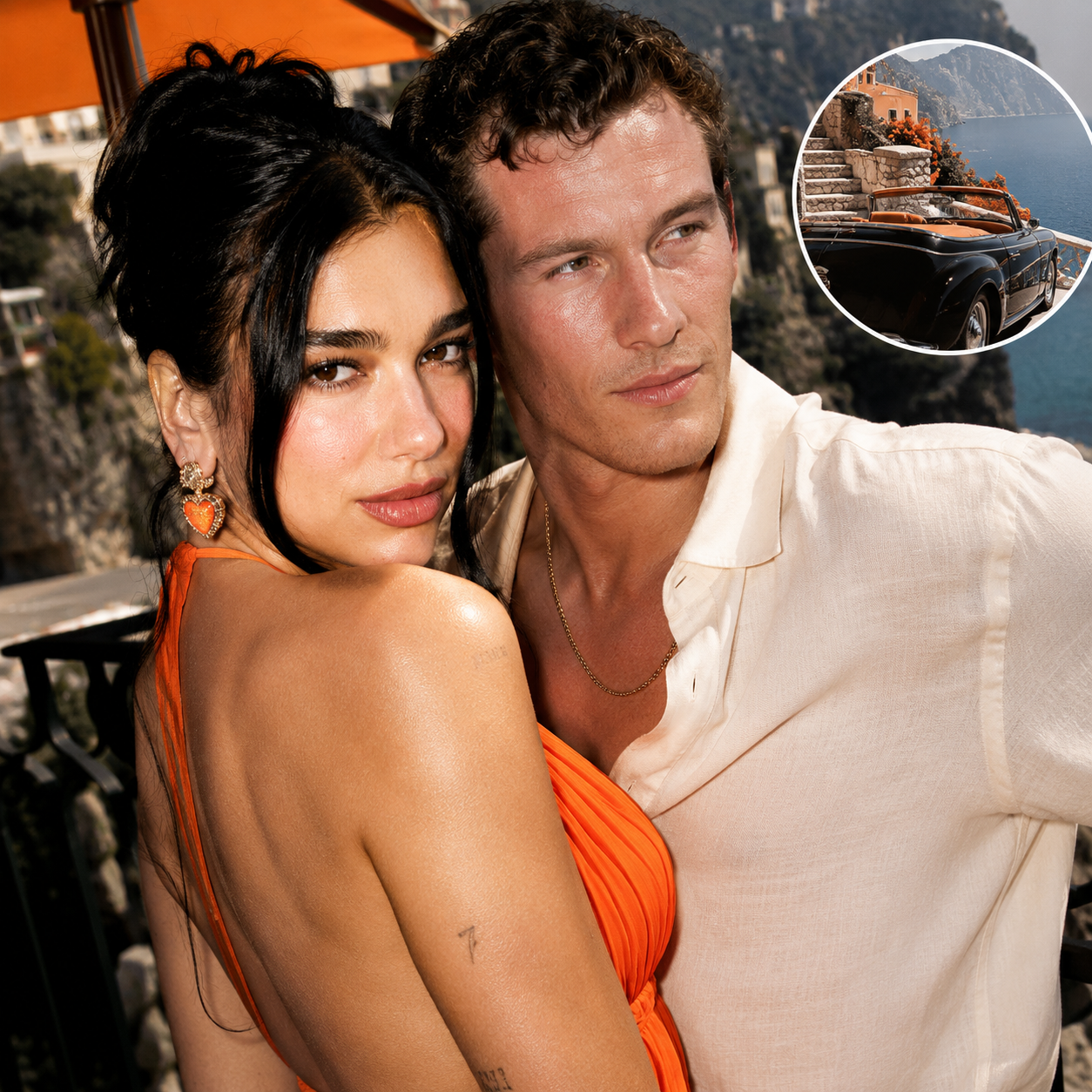 Dua Lipa and Callum Turner Honeymoon in Italy