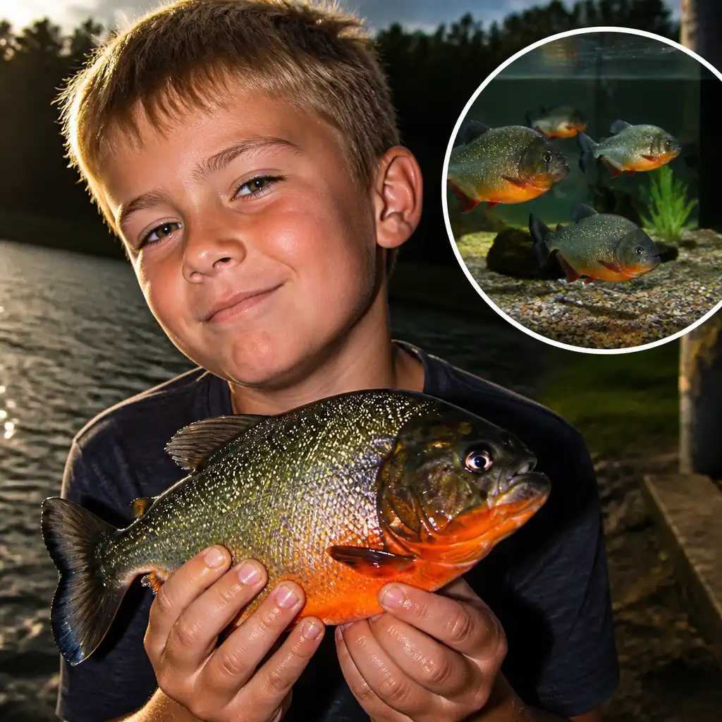 Eight-Year-Old Lands Piranha in Pennsylvania