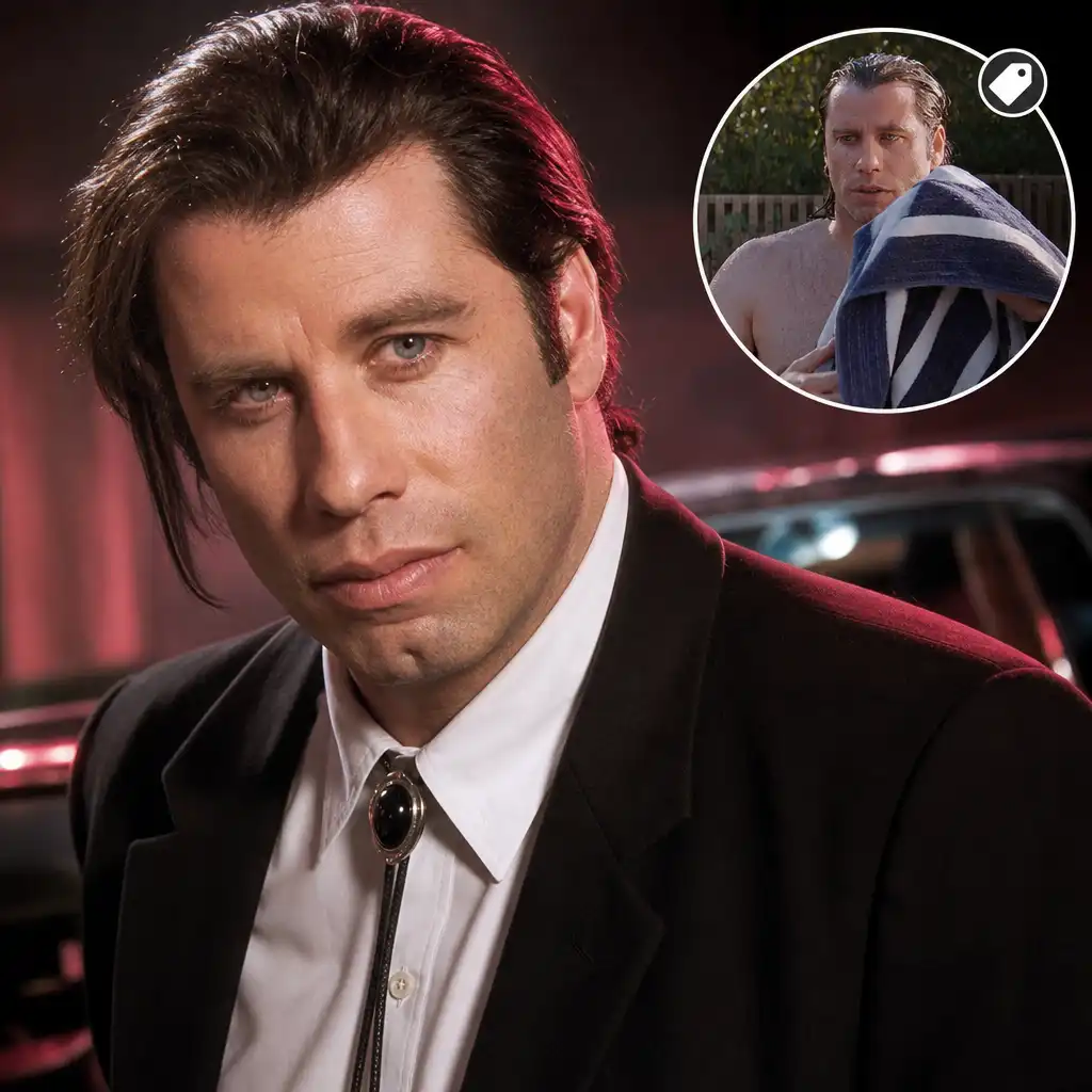 John Travolta Pulp Fiction Towel Hits Auction