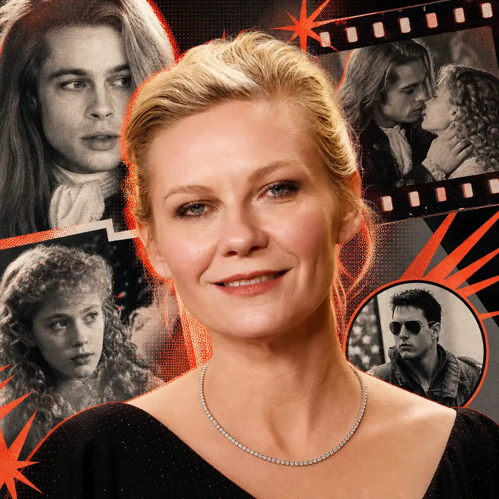 Kirsten Dunst’s Brad Pitt Kiss Still Says Plenty About Child Actors On Set