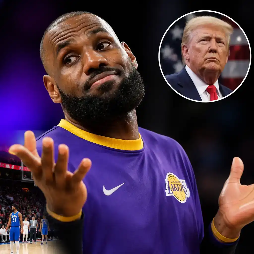 LeBron James Shrugs at National Anthem Row