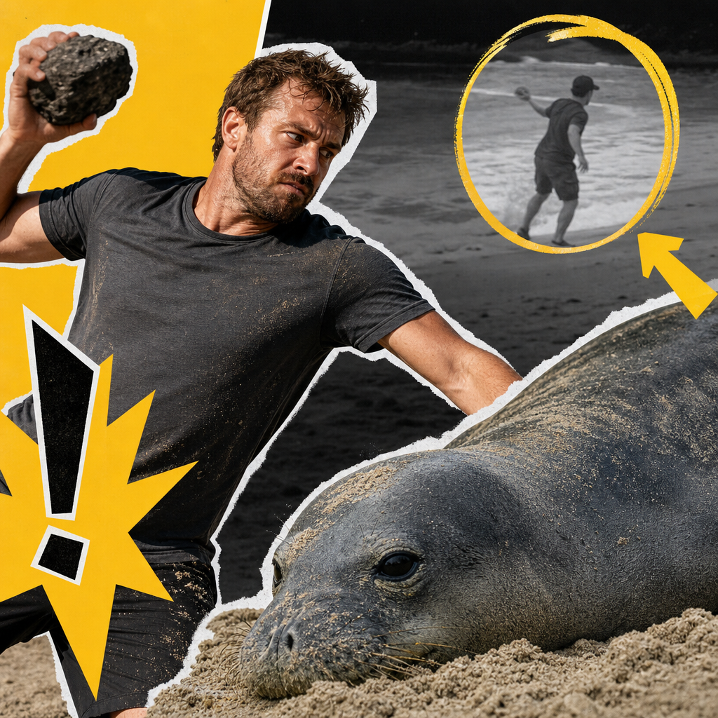 Man Detained Over Monk Seal Harassment