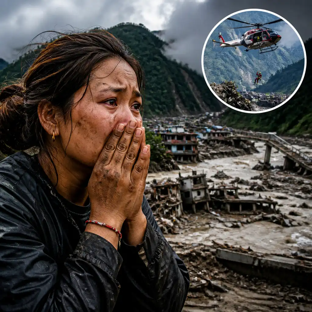 Nepal-Tibet Floods Leave 1,300 Missing