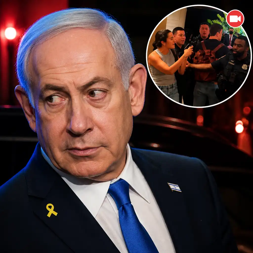 Netanyahu Heckled at Washington Hotel