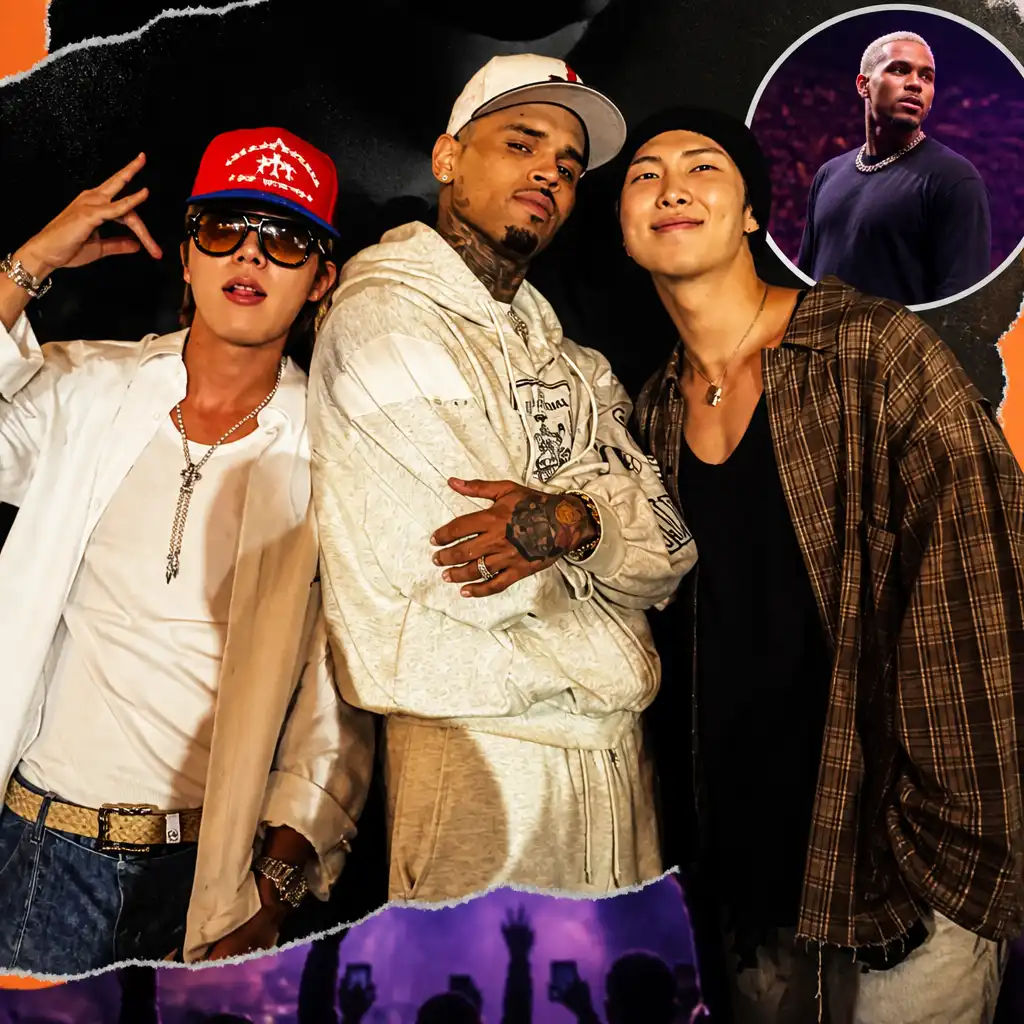 BTS Fans Divided After RM and J-Hope Pose With Chris Brown