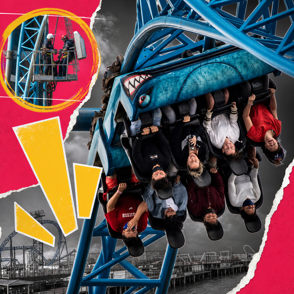 School Trip Turns Into Sky-High Rescue After Texas Roller Coaster Malfunction