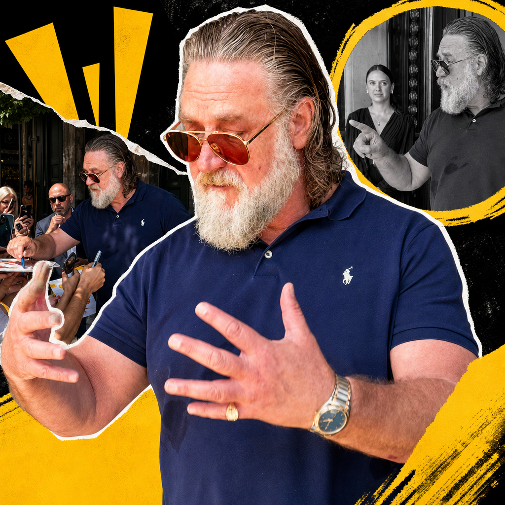 Russell Crowe Explains Autograph Clash