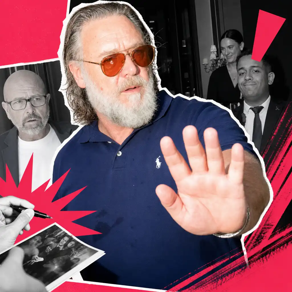 Russell Crowe Warns Autograph Hunters