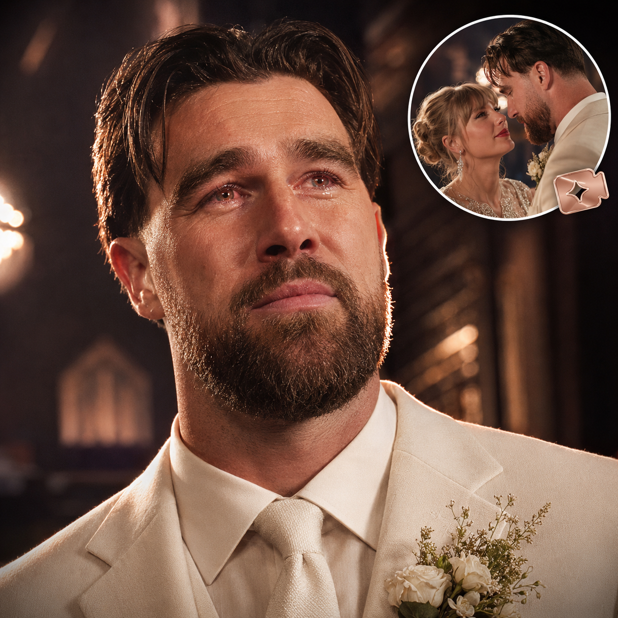 Taylor Swift and Travis Kelce Wedding Tears