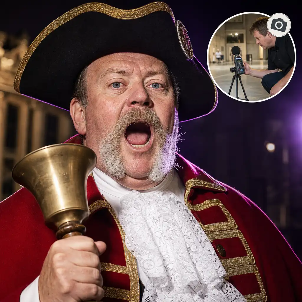 Town Crier Sets 122.4-Decibel Shout Record