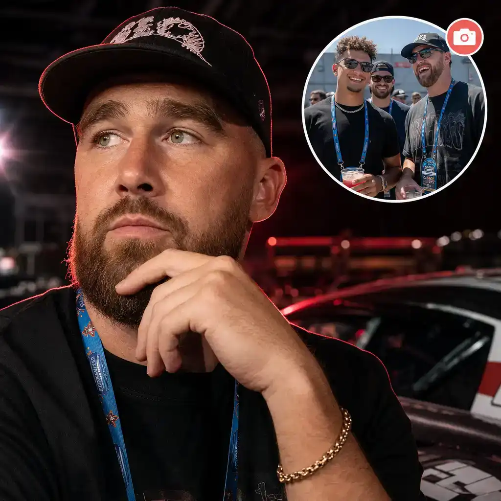 Travis Kelce Bachelor Party Stops at NASCAR
