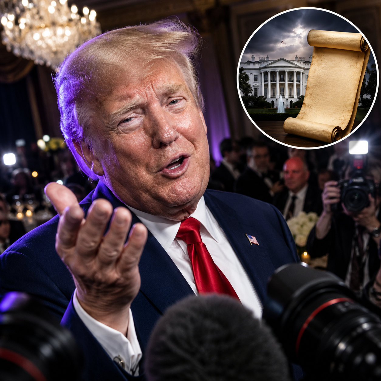 Trump Jokes About Seeking a Fourth Term