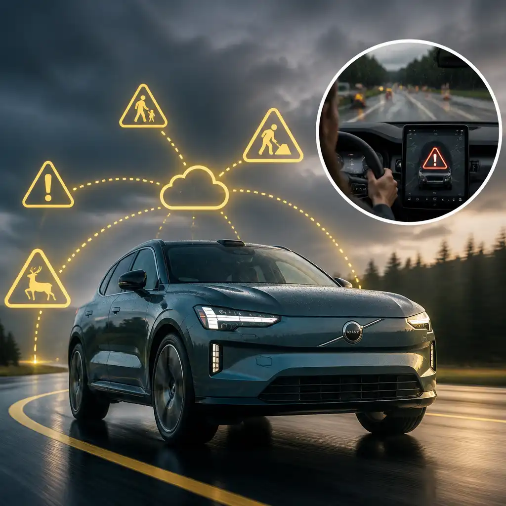 Volvo Hazard Alerts Let Cars Warn Each Other