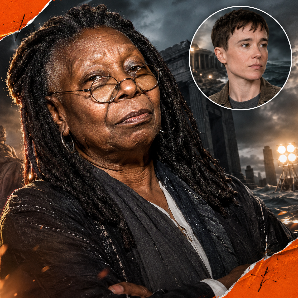 Whoopi Goldberg Takes On Elliot Page Casting