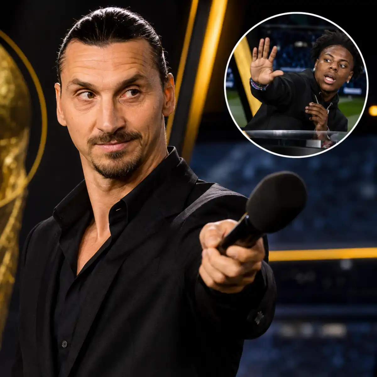 Zlatan boots IShowSpeed off World Cup set